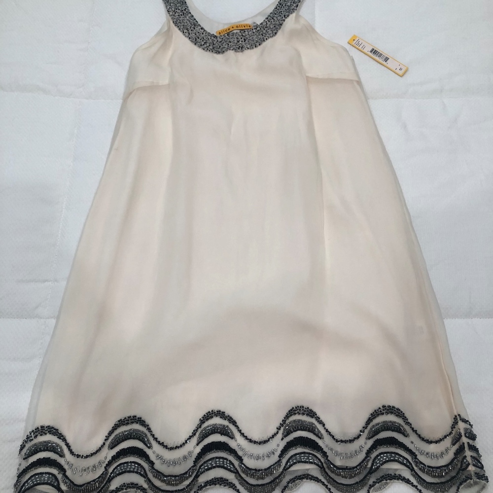 Chic modern white cocktail dress